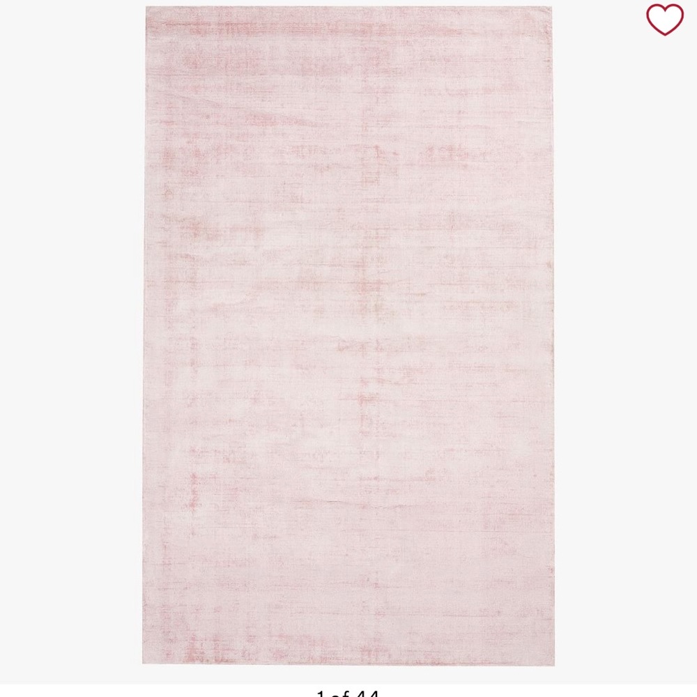 Pottery Barn Teen Area Rug Pink Viscose Rug Nwob